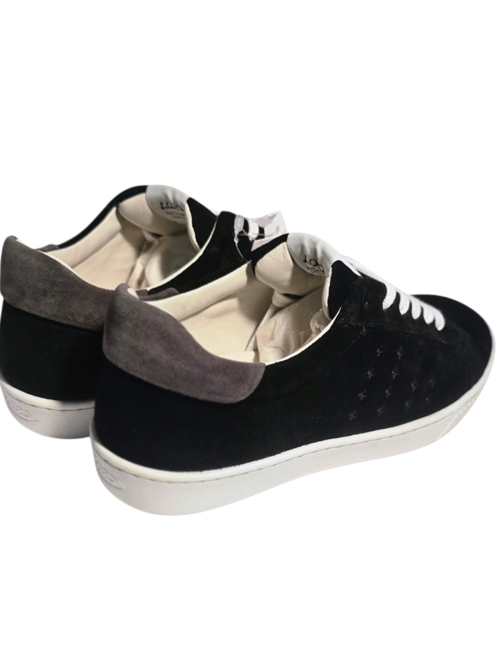 Lazo Halo Eco Suede Sneakers Black Womens 7.5 Mens 6 - Picture 9 of 15